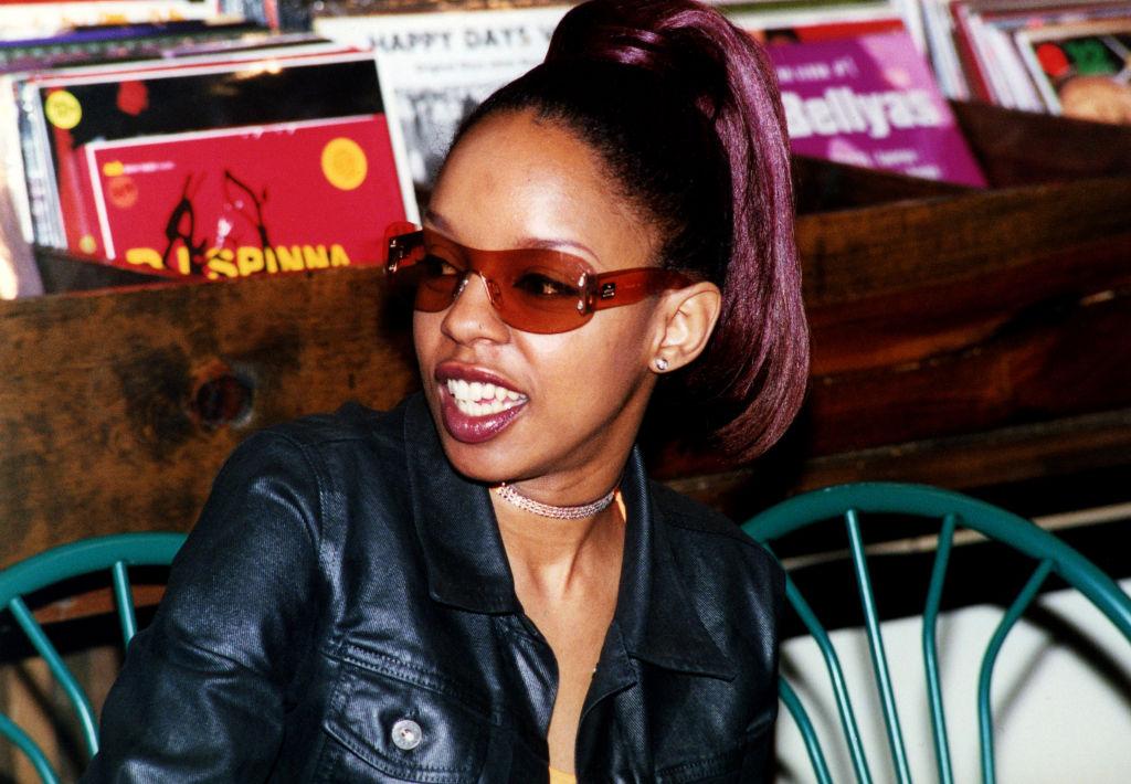 Rapper Rah Digga (Rashia Tashan Fisher) signs autographs and greets fans at Track O ne Records in Chicago, Illinois