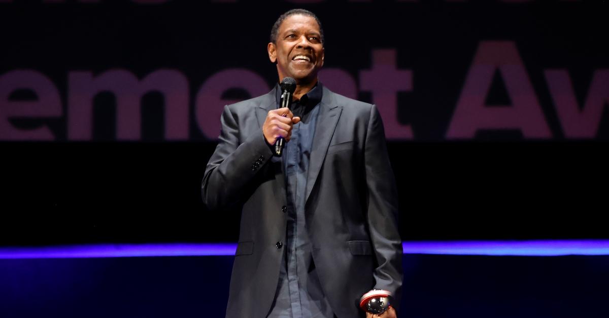 Denzel participates in the CinemaCon Opening Night in 2023.