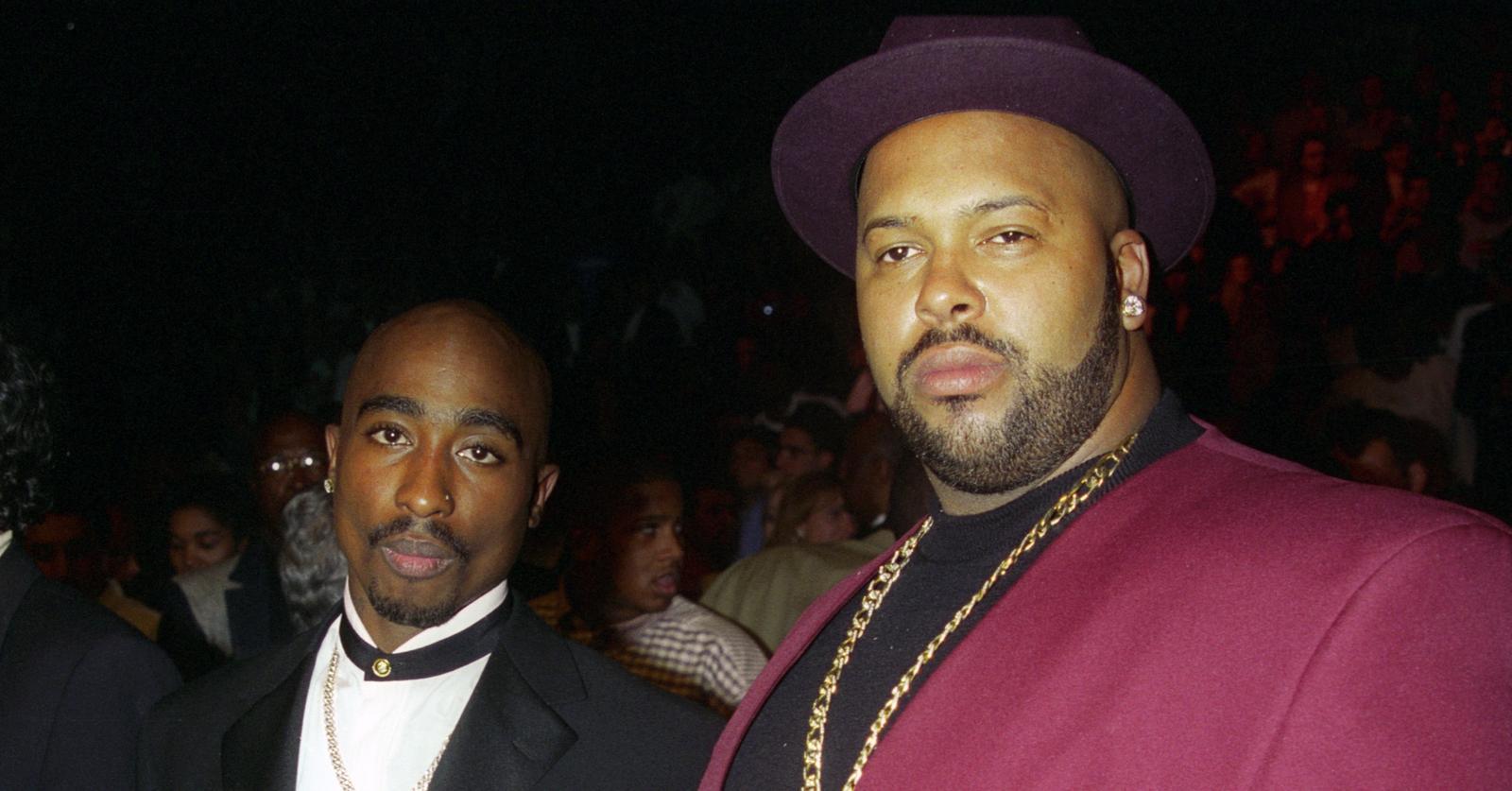 Tupac Shakur and Marion Suge Knight attend Tyson vs. Bruno at the MGM Grand Garden Arena-Backstage and Ringside.