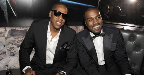 Jay-Z and Kanye West attend New York Fashion Week at Hotel Gansevoort