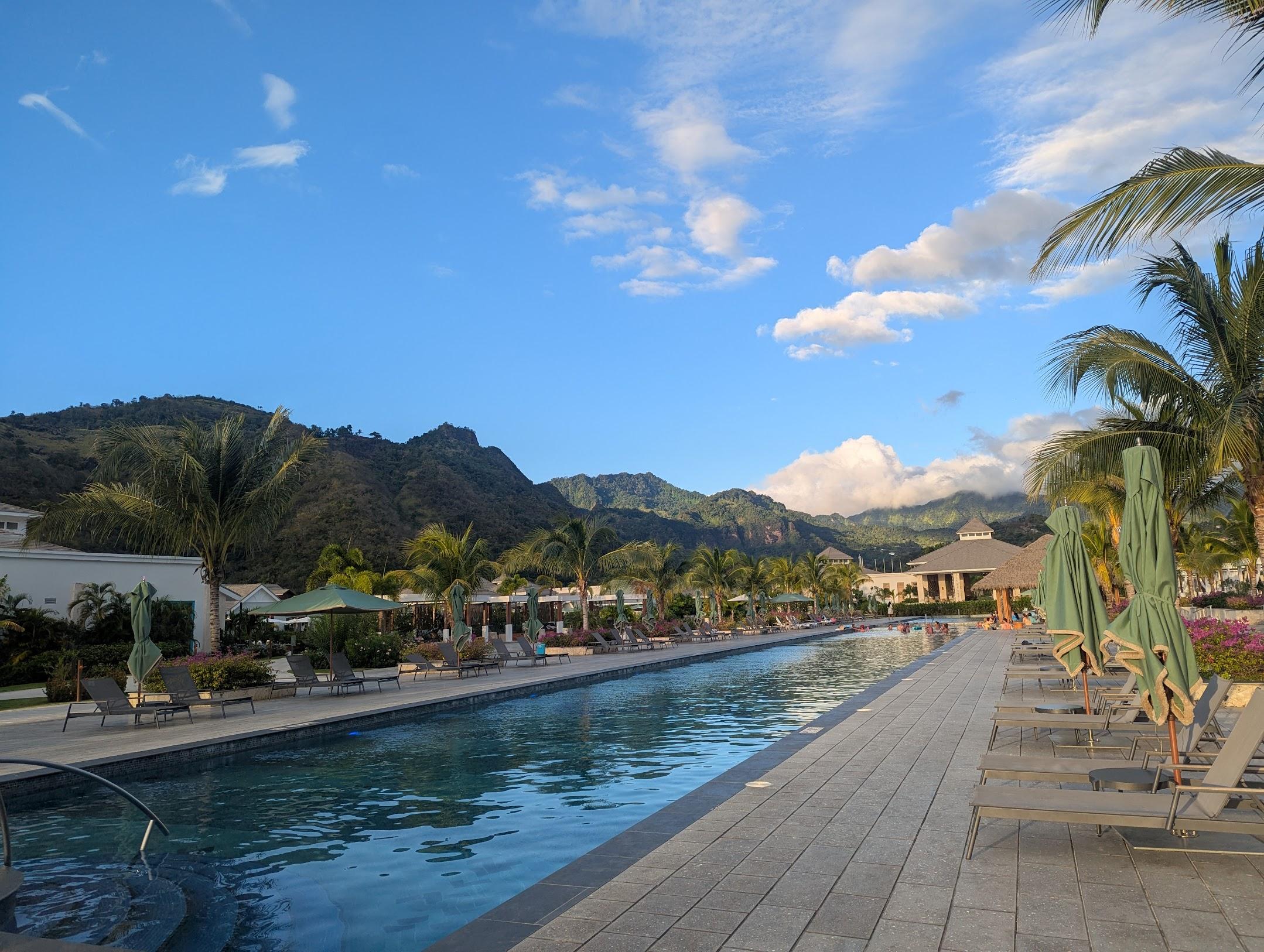 main pool with mountains horizontal