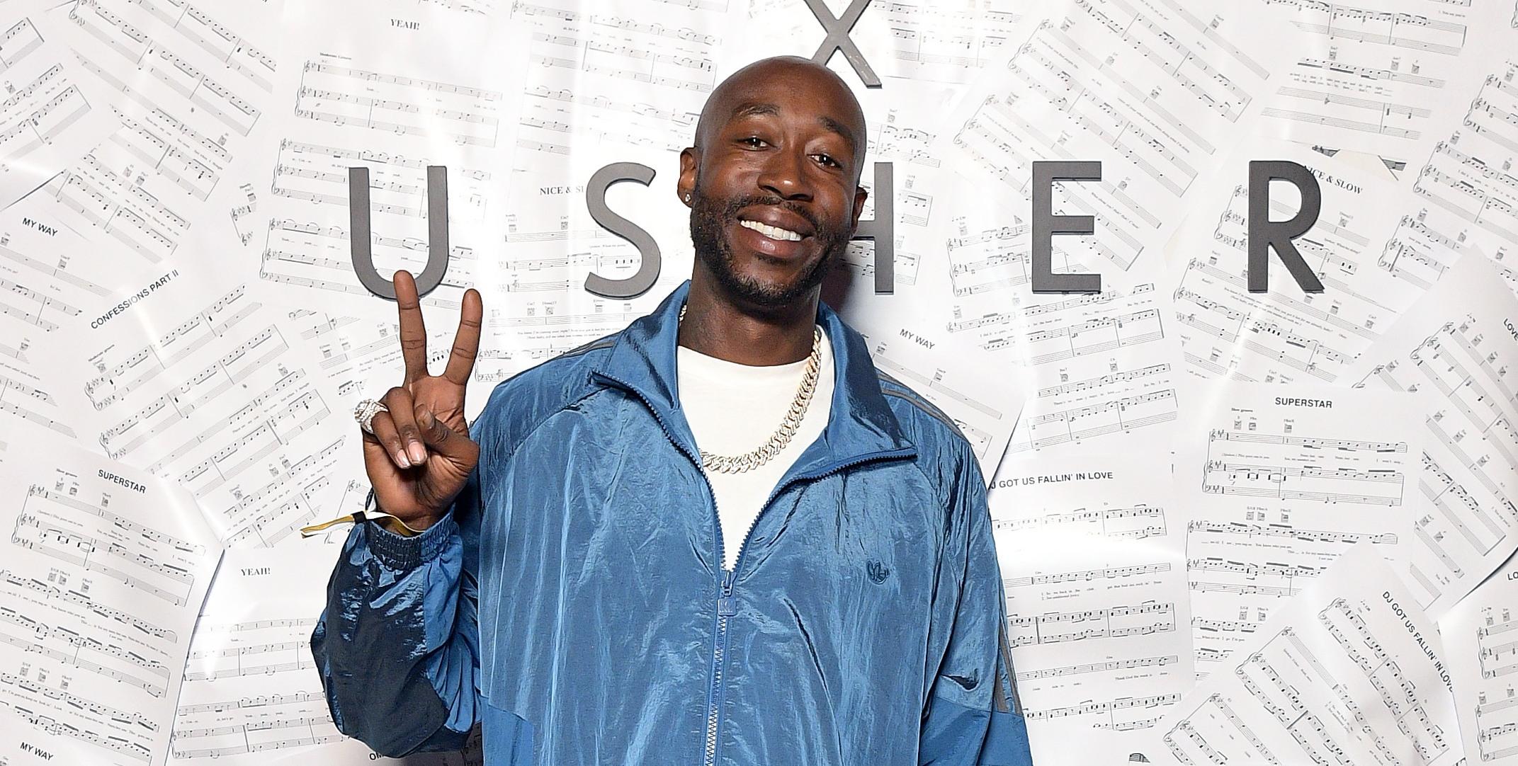 freddie gibbs attends remy martin x ushers  on the floor