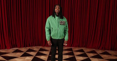 Polo G attends the Kenzo Menswear Fall-Winter 2023-2024 show as part of Paris Fashion Week