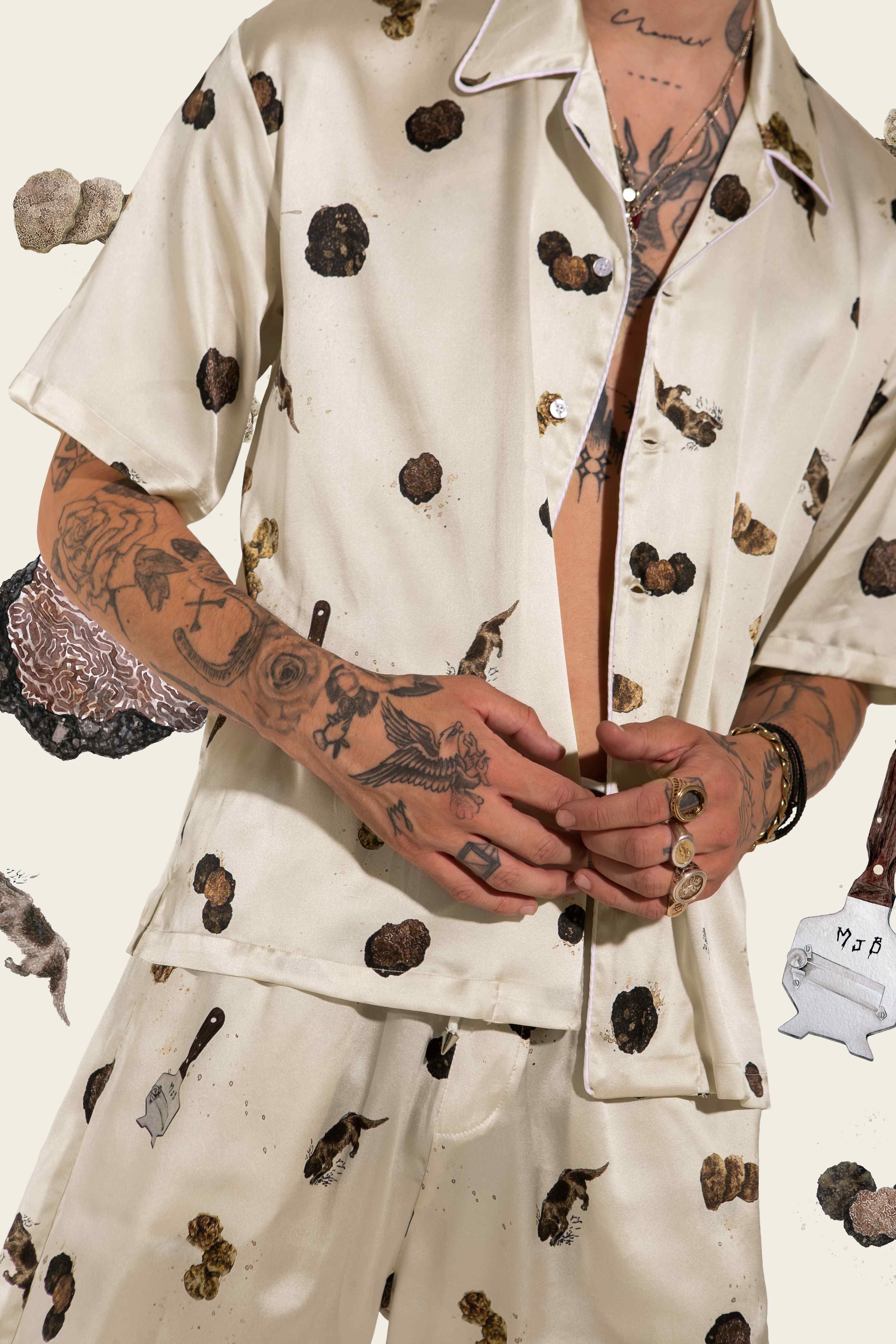 Zayn Malik wears silk shirt to Louis Vuitton show in Paris