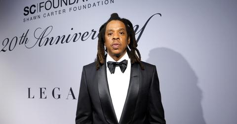 Jay-Z attends The Shawn Carter Foundation's 20th Anniversary Black Tie Gala at Pier 60 on July 14, 2023 in New York City.