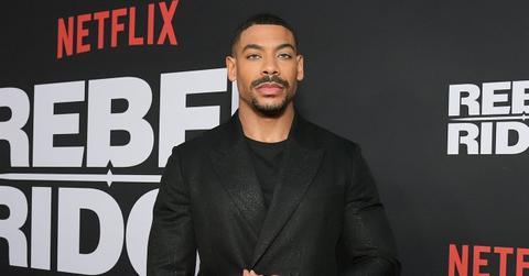Aaron Pierre at the premiere of Rebel Ridge.