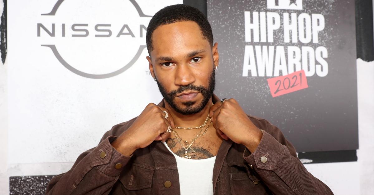 Kaytranada poses on the red carpet of the 2021 BET Hip-Hop Awards.