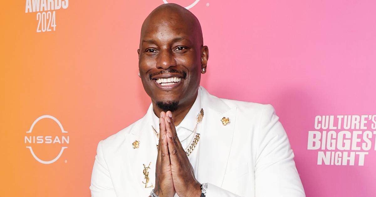 Tyrese Gibson poses in the press room during the 2024 BET Awards.