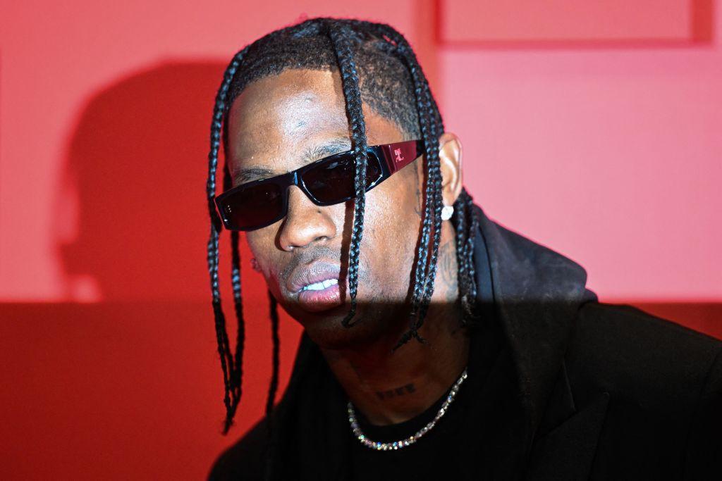 U.S. rapper Travis Scott poses during a photocall for the tv series "The Idol" 