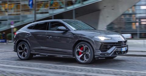 2023 Lamborghini Urus S in dark grey.