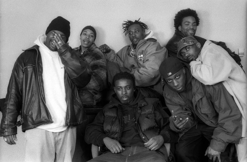  Rap Group The Wu-Tang Clan pose for a portrait on April 1, 1994 in New York City, New York