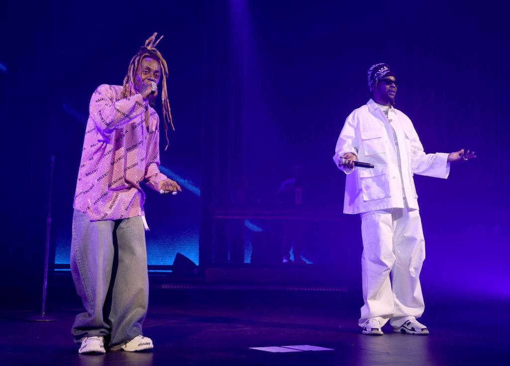 Lil Wayne and 2Chainz perform at the Amazon Music Live Concert Series  