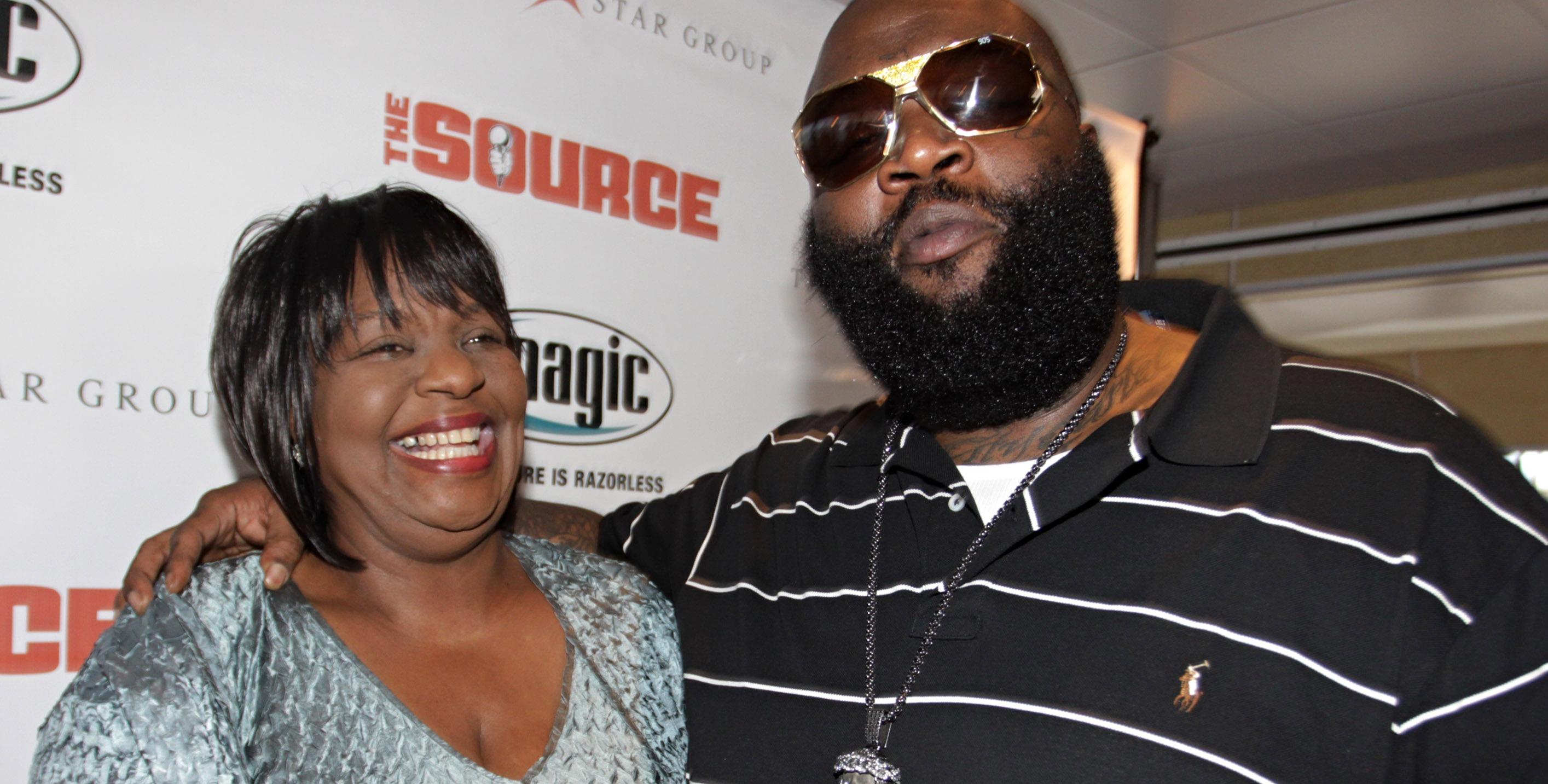 rick ross r and his mother celebrate rick ross birthday party