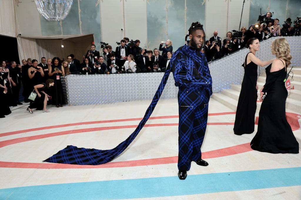 Burna Boy attends The Met Gala Celebrating "Karl Lagerfeld: A Line Of Beauty" at The Metropolitan Museum of Art