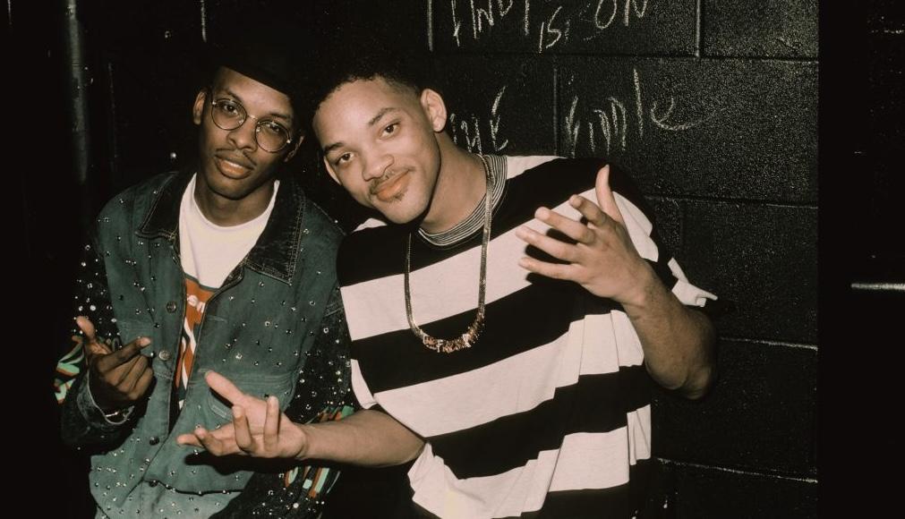 DJ Jazzy Jeff & The Fresh Prince pose for a portrait at First Avenue nightclub in Minneapolis, Minnesota on March 12, 1990.