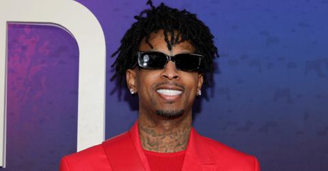 21 Savage attends The “2021 Soul Train Awards” Presented By BET at The Apollo Theater on November 20, 2021 in New York City.