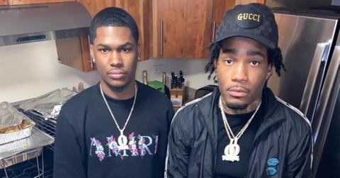 Muwop and Boss Top in the kitchen.