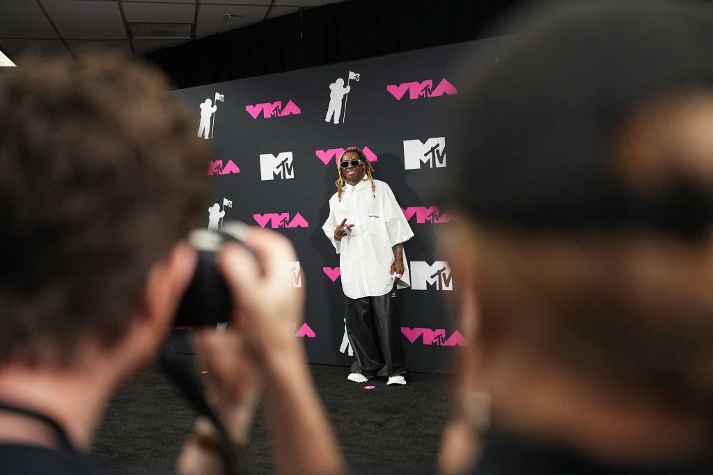 Lil Wayne attends the MTV Music Video Awards at the Prudential Center in Newark, New Jersey. 