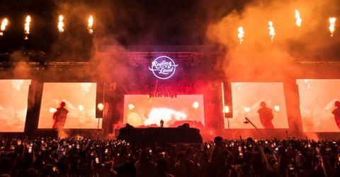 Travis Scott performs onstage during day two of Rolling Loud Miami