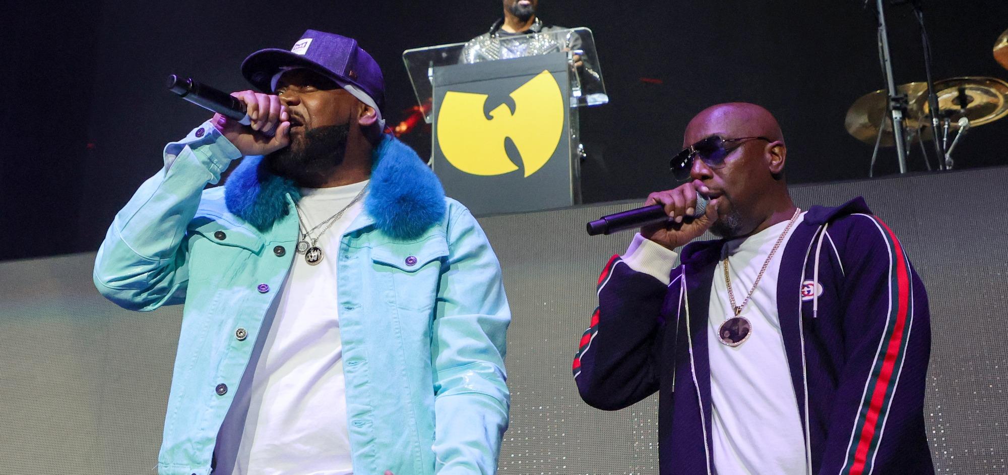 rza top and ghostface killah l and inspectah deck of wu tang clan perform