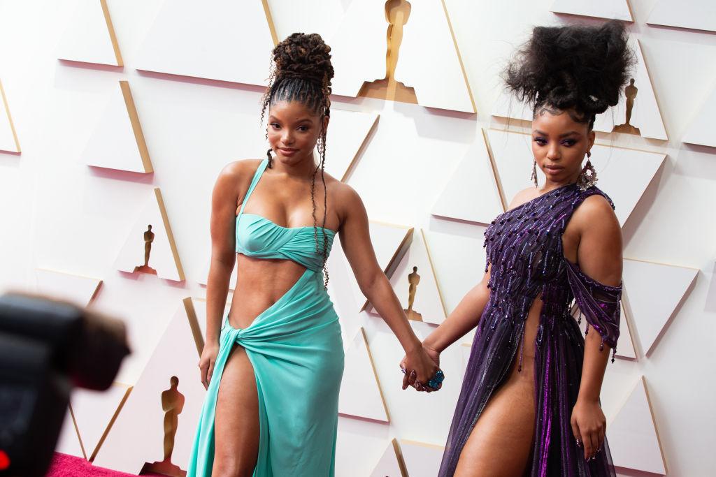 Chloe and Halle Bailey at the 94th Academy Awards 