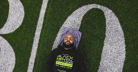 During Mental Health Awareness Month over one hundred Black men take part in a sound bath at Actively Black's Mental Wellness Training Camp