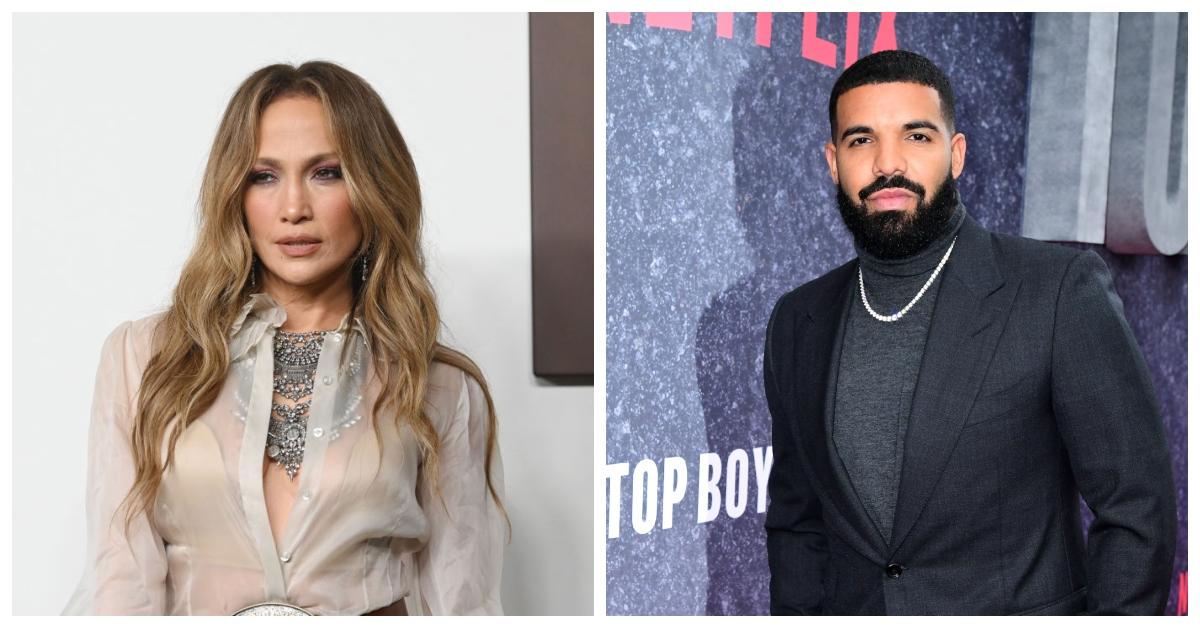 j lo and drake side shots