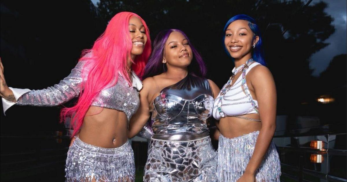 Bahja, Bre, and Zonnique pose for an OMG Girlz photo