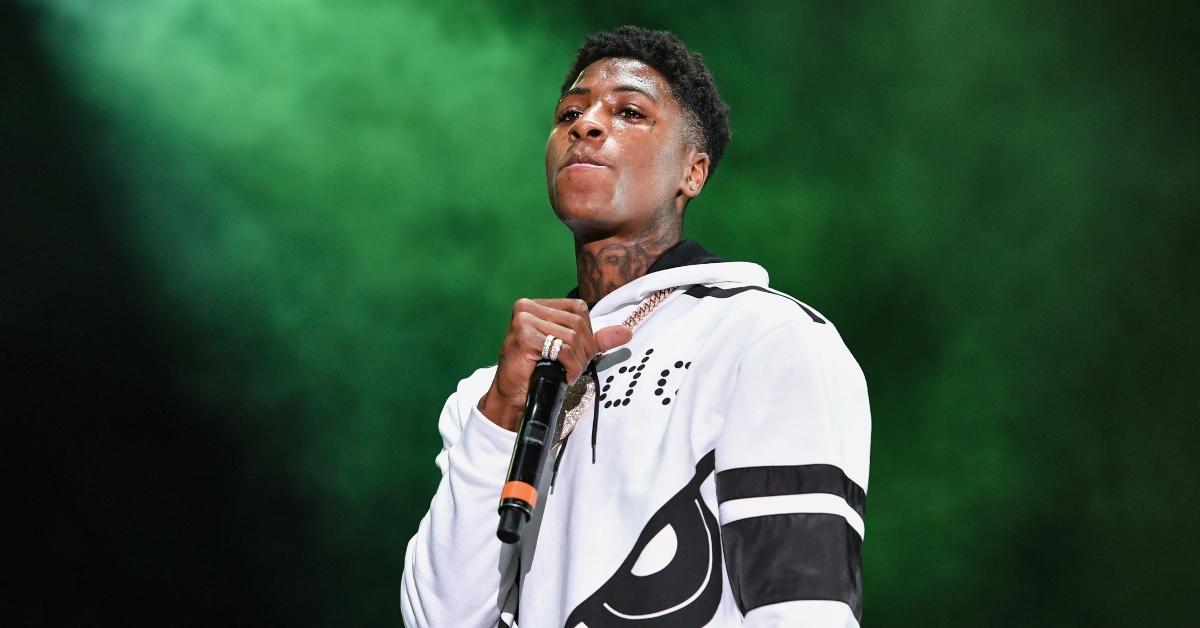 NBA YoungBoy performs during Lil WeezyAna at Champions Square in 2018.  