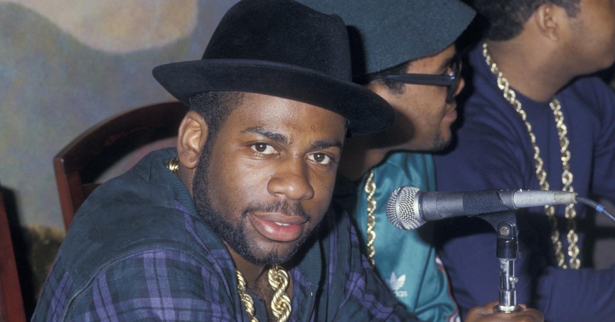 Jam Master Jay, DMC and Rev Run of Run DMC attend Run DMC