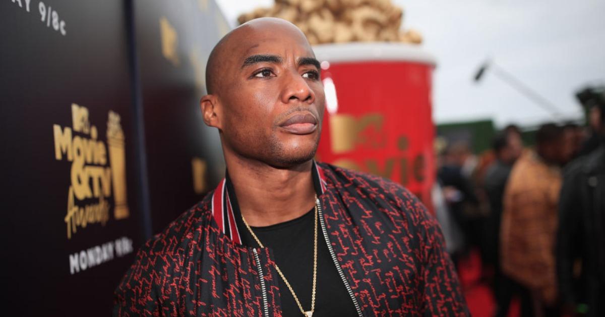 Charlamagne tha God attends the 2018 MTV Movie And TV Awards at Barker Hangar on June 16, 2018 in Santa Monica, California.