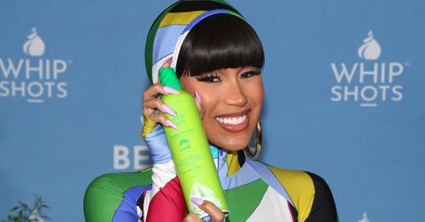 Cardi B poses as Whipshots presents Summer Cocktails with Cardi