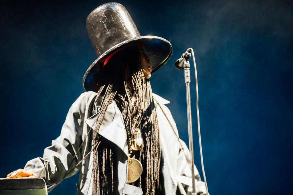 Erykah Badu performs on stage at Forwards Festival 