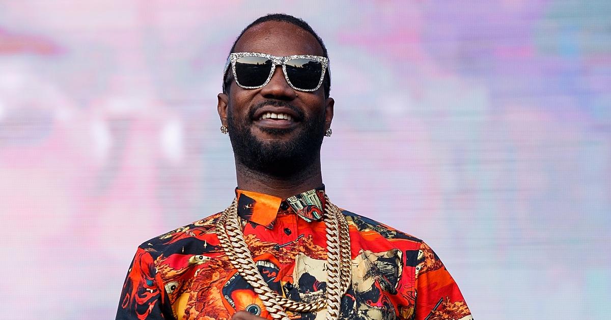 Rapper Juicy J performs on stage during day 2 of Center Of Gravity 2018 at Kelowna City Park on July 28, 2018 in Kelowna, Canada.