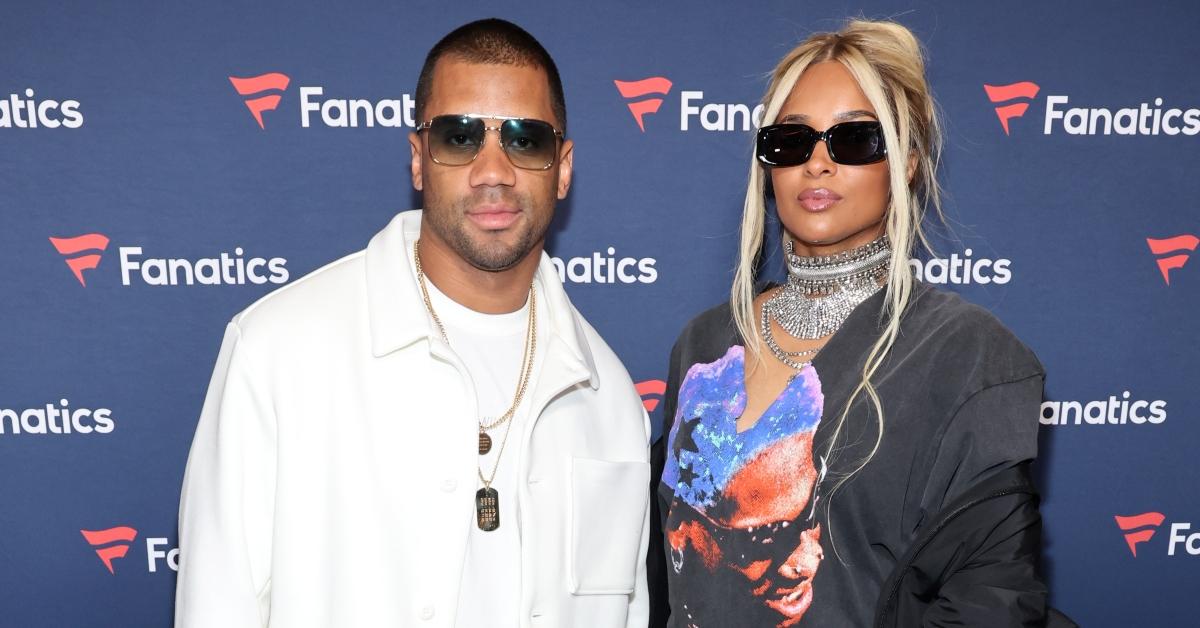 russell and ciara at superbowl