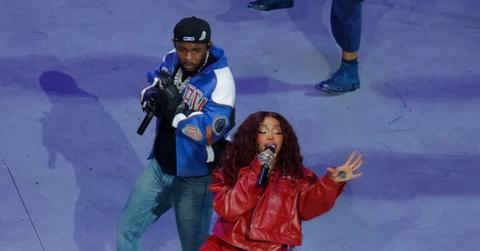 kendrick and sza at super bowl lix