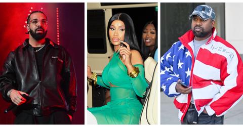 Drake, Cardi B, and Kanye West