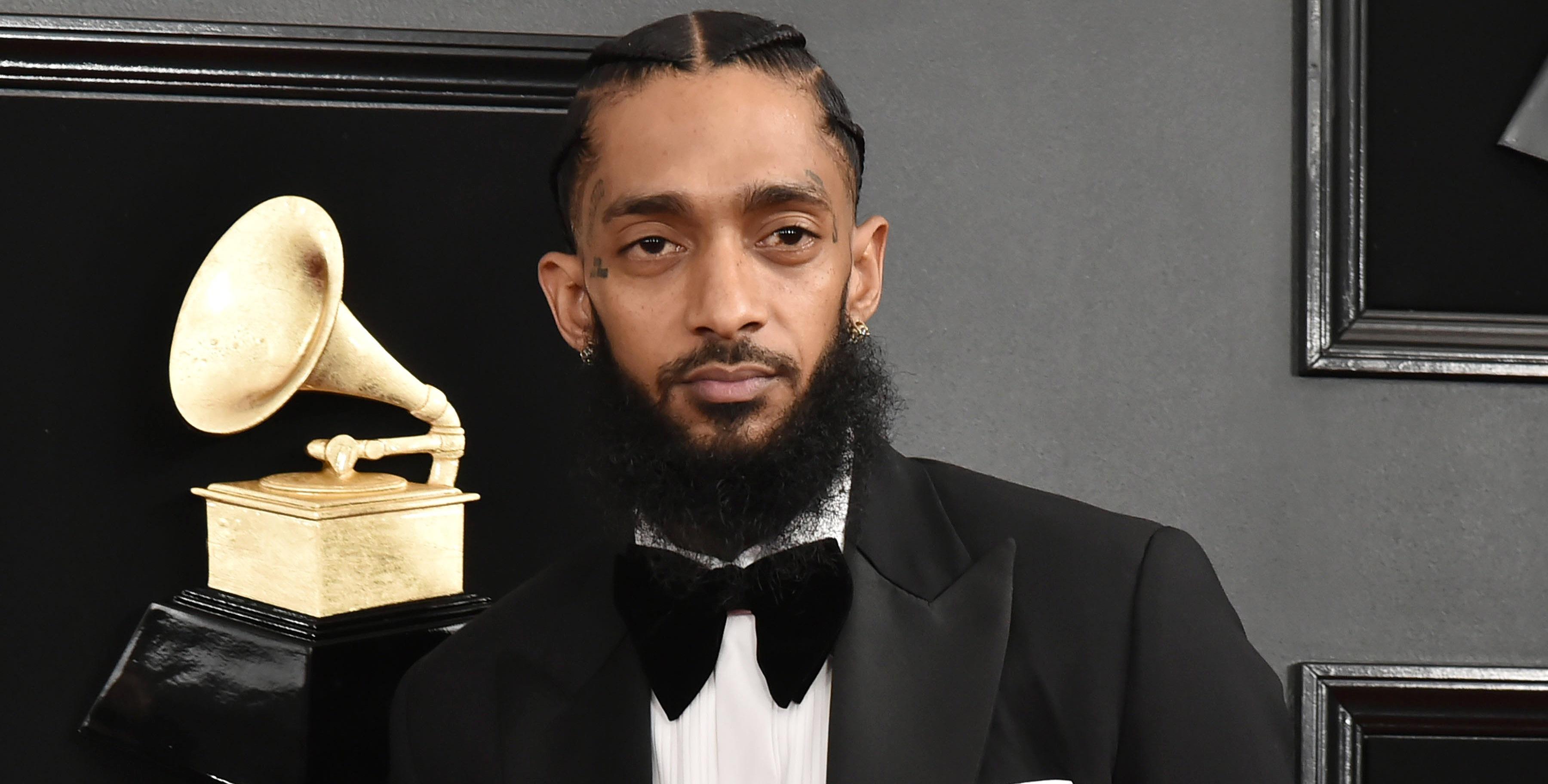 nipsey hussle attends the st annual grammy awards