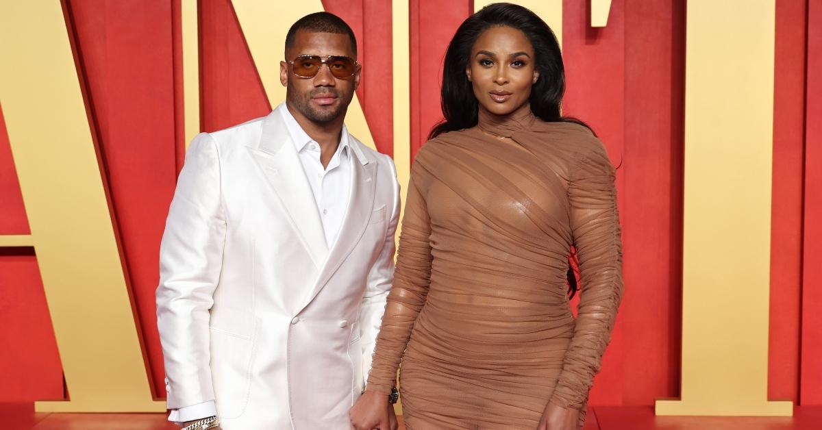 Russell and Ciara Wilson attend Vanity Fair Oscar Partyin 2024.