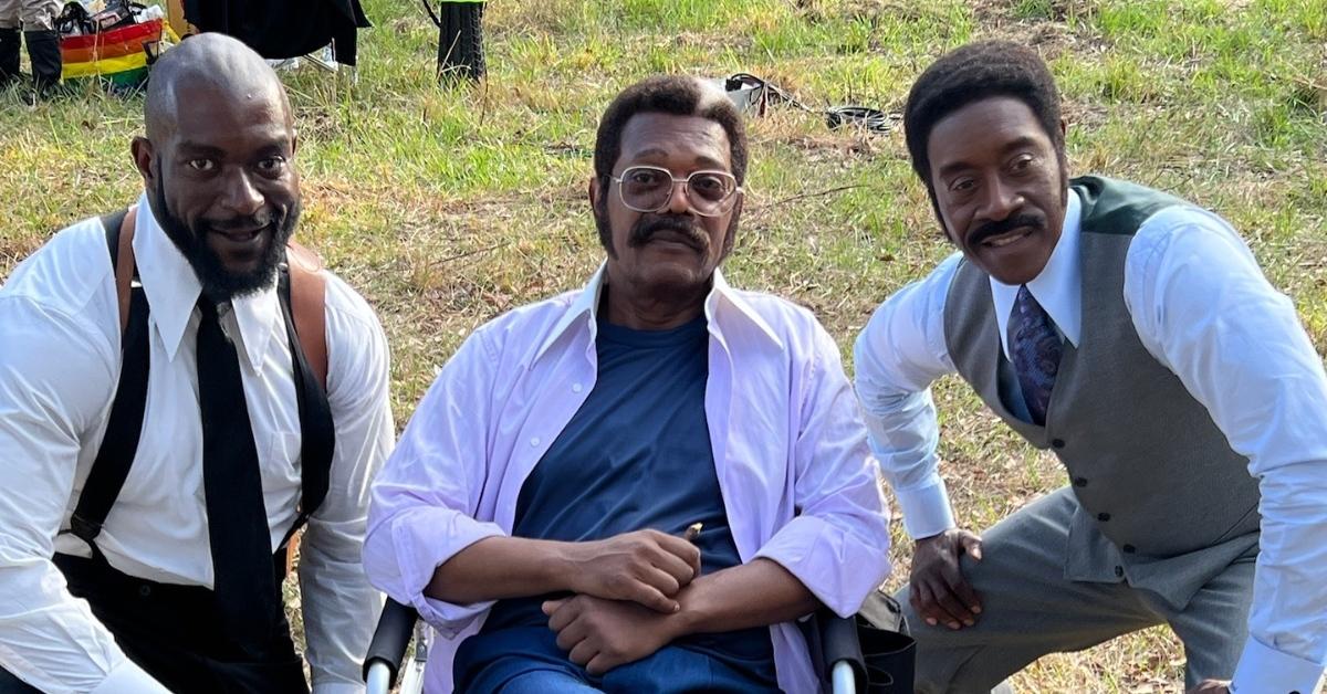 Samuel L. Jackson on set of 'Friday Nights'