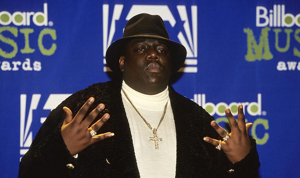 American rapper Notorious BIG (born Christopher Wallace) attends the 1995 Billboard Music Awards