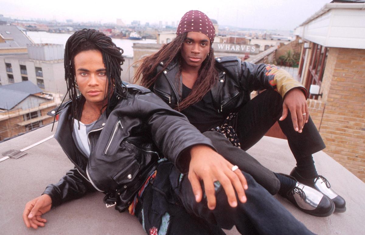 Milli and Vanilli on the roof.