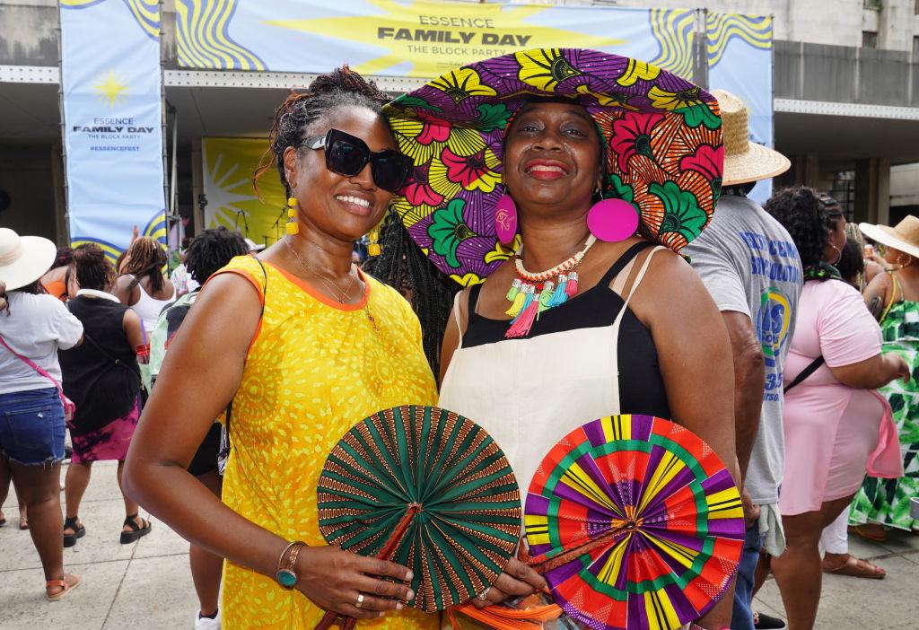 Still shot of attendees at a Block Party at The ESSENCE Festival of Culture in New Orleans, Louisiana