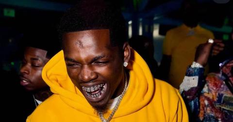 Close up shot of Big Boogie laughing.