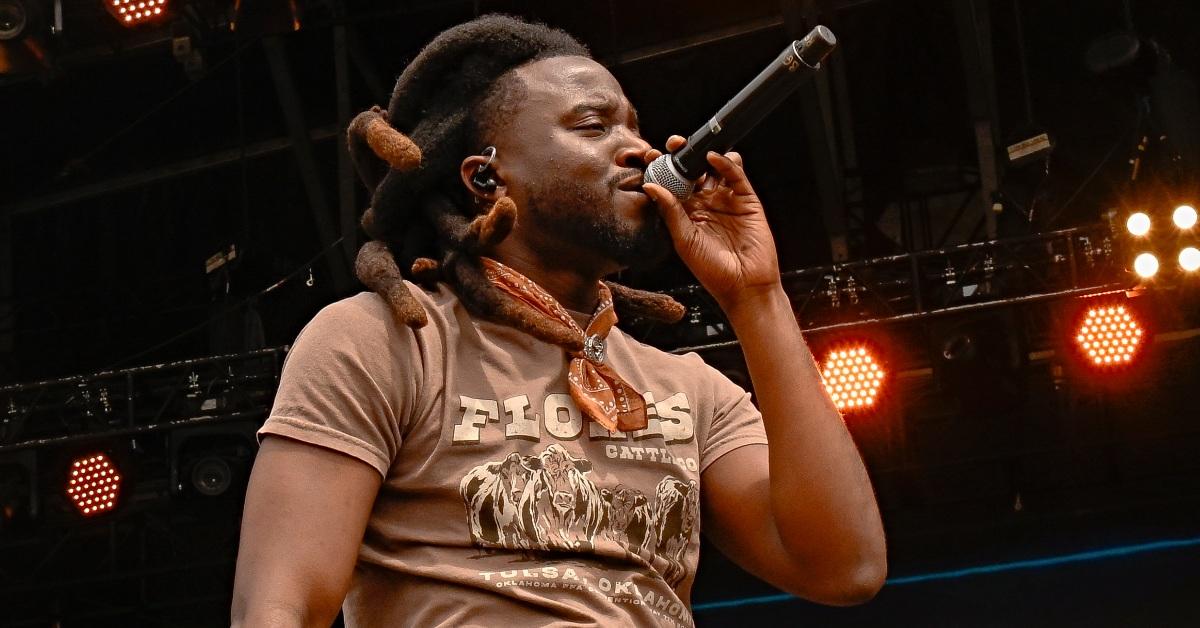 Shaboozey performs at the 2024 Roots Picnic