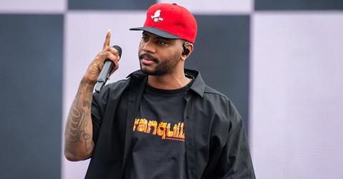 Bryson Tiller performs during day two of Wireless Festival 2023