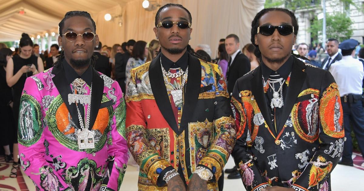 Offset, Quavo, and Takeoff of Migos attend the Heavenly Bodies: Fashion & The Catholic Imagination Costume Institute Gala.