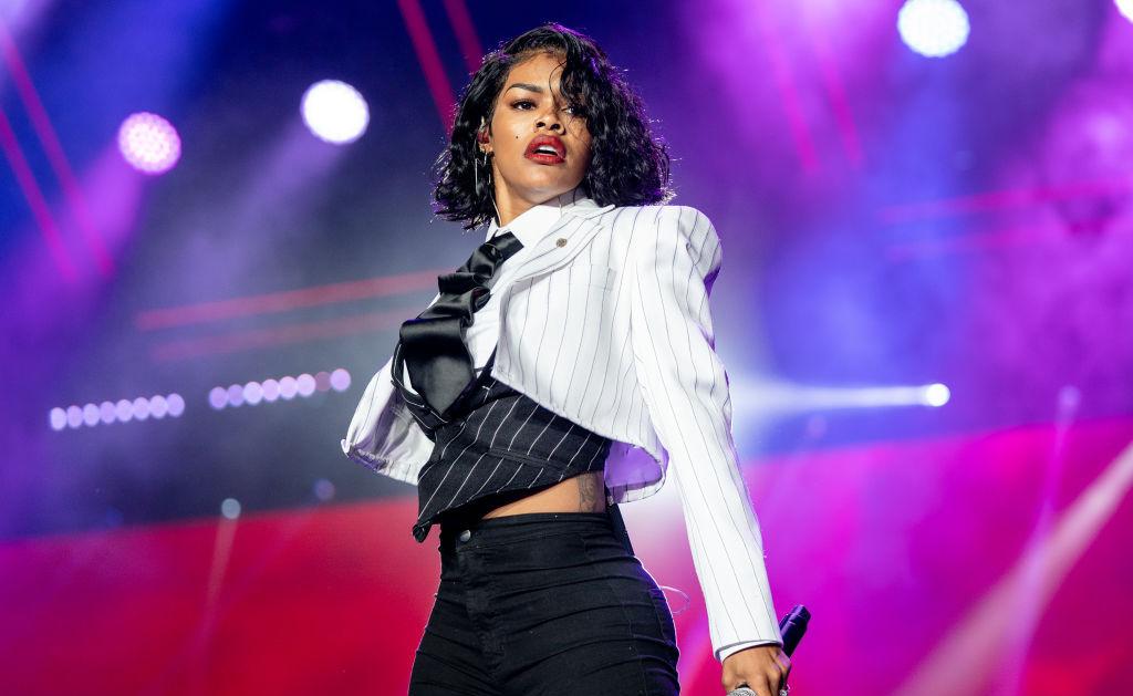 Teyana Taylor performs at the 25th Essence Festival at the Mercedes-Benz Superdome