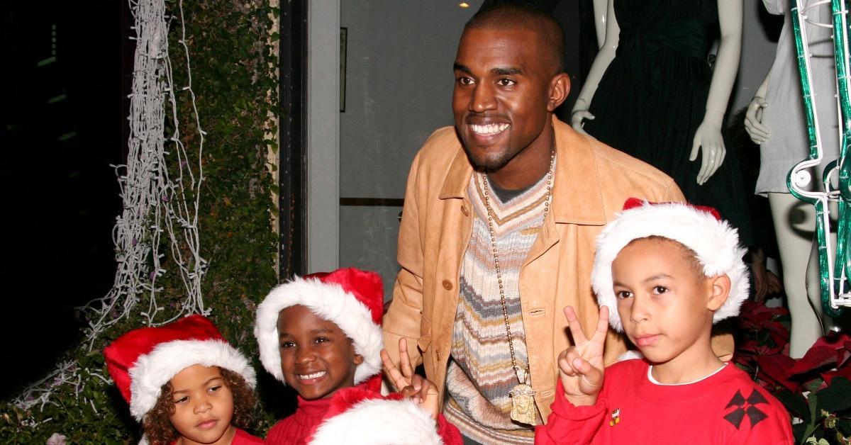 kanye christmas with kids