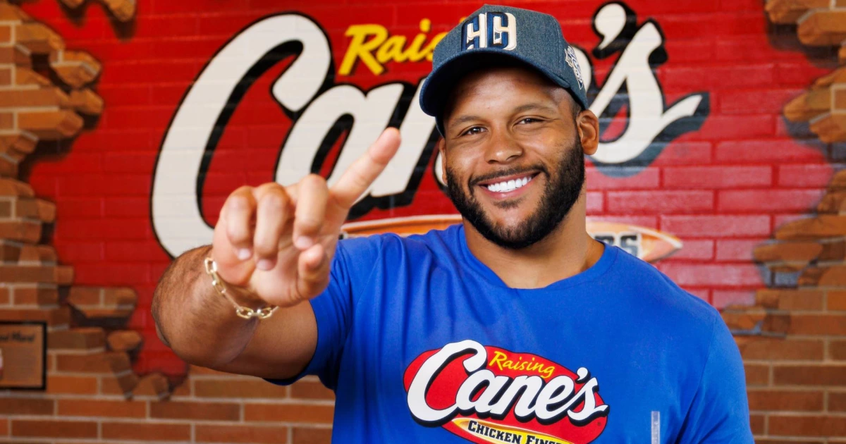 Aaron Donald Teams Up With Raising Cane’s for $100K Donation to Youth ...